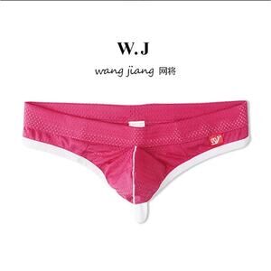 WJ Man Thong Low Waist Nylon Mesh Breathable Men's Thong T Briefs 4003-DK